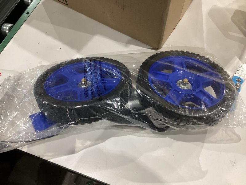 Top Glides 8" Off-Road Walker Wheel Kits with Flexfit Universal Ski Glides (Blue)