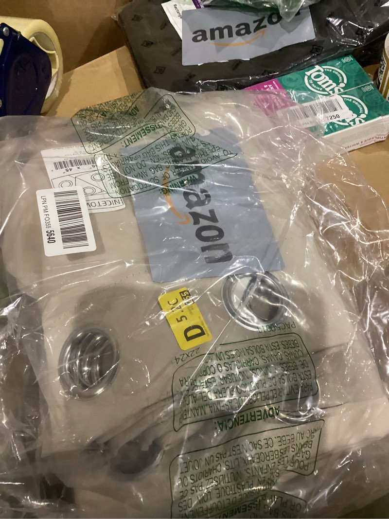 Condition photo showing Good Condition for NICETOWN Extra Long Truly Blackout Drapes for Hall and Villa, 46-inch Width Each Panel, 45-inch Length, Natural, 2 Pieces, 100% Blackout Window Curtain Panels with Black Lined for Night Shift Worker Natural 46"W x 45"L (Pack of 2)