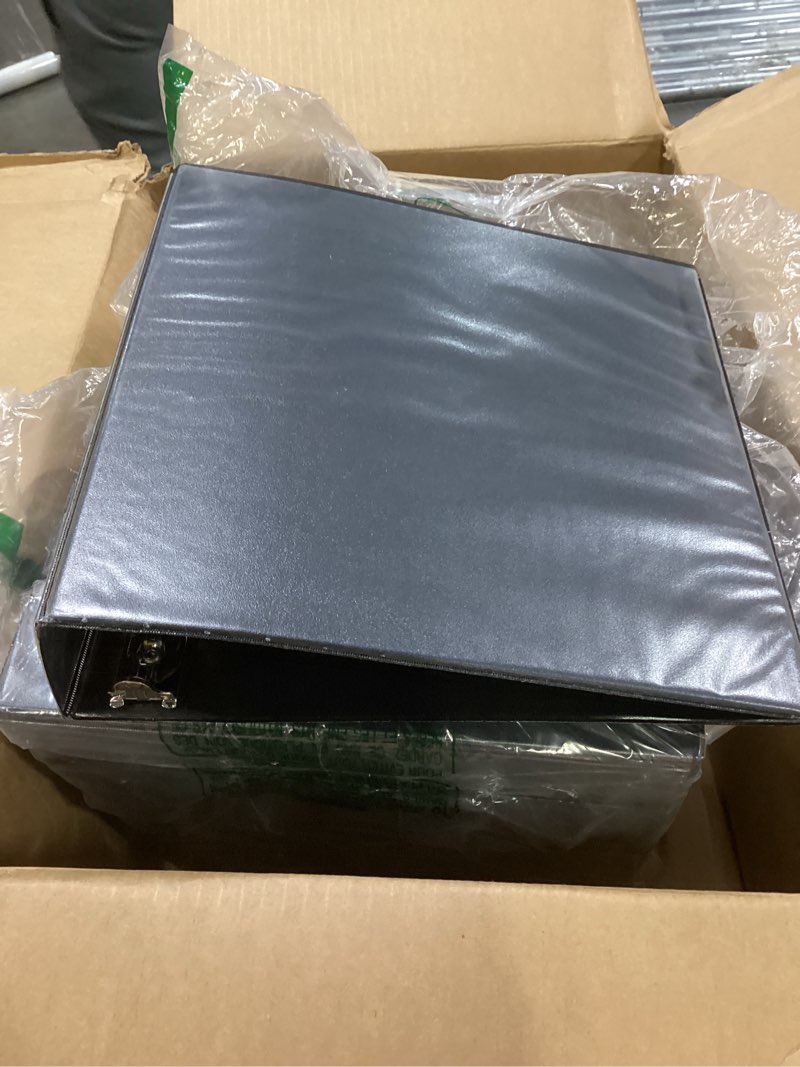 Condition photo showing Good Condition for Samsill 2 Inch 3 Ring Binders, Made in USA, Economy Round Ring, Clear View Cover, 425 Sheet Capacity - for School, Home, Office - Black, 12 Pack 12-Pack 2 Inch Black