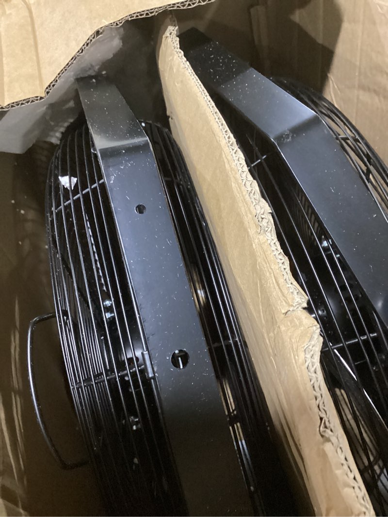 Condition photo showing Good Condition for vevor 18 inch industrial wall mount fan 2pcs, high velocity 4000 cfm with 3-speed manual control & 360° tilt adjustment, for indoor use, warehouse, workshop, basement, and commercial spaces 18 inch 2 pack standard