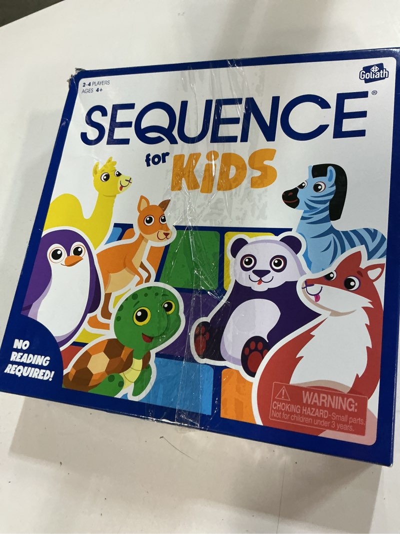 Condition photo showing New/Like New for Jax SEQUENCE for Kids -- The 'No Reading Required' Strategy Game by Jax and Goliath, Multi Color, 11 inches (2-4 players) (Packaging May Vary)