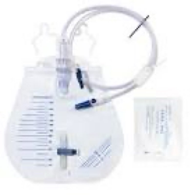 10 pack 2000ml catheter bags for men and women?professional urinary drainage bag with anti-reflux ch