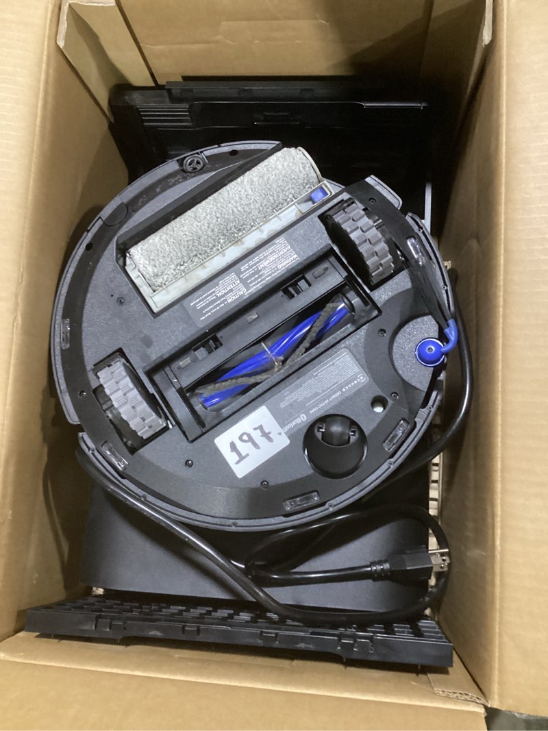 Condition photo showing As Is for ecovacs deebot x9 pro omni robot vacuum and mop,16,600pa blast suction, instant self-cleaning ozmo roller mop,triple lift system, zerotangle, ai navigation,150 days hands-free omni station