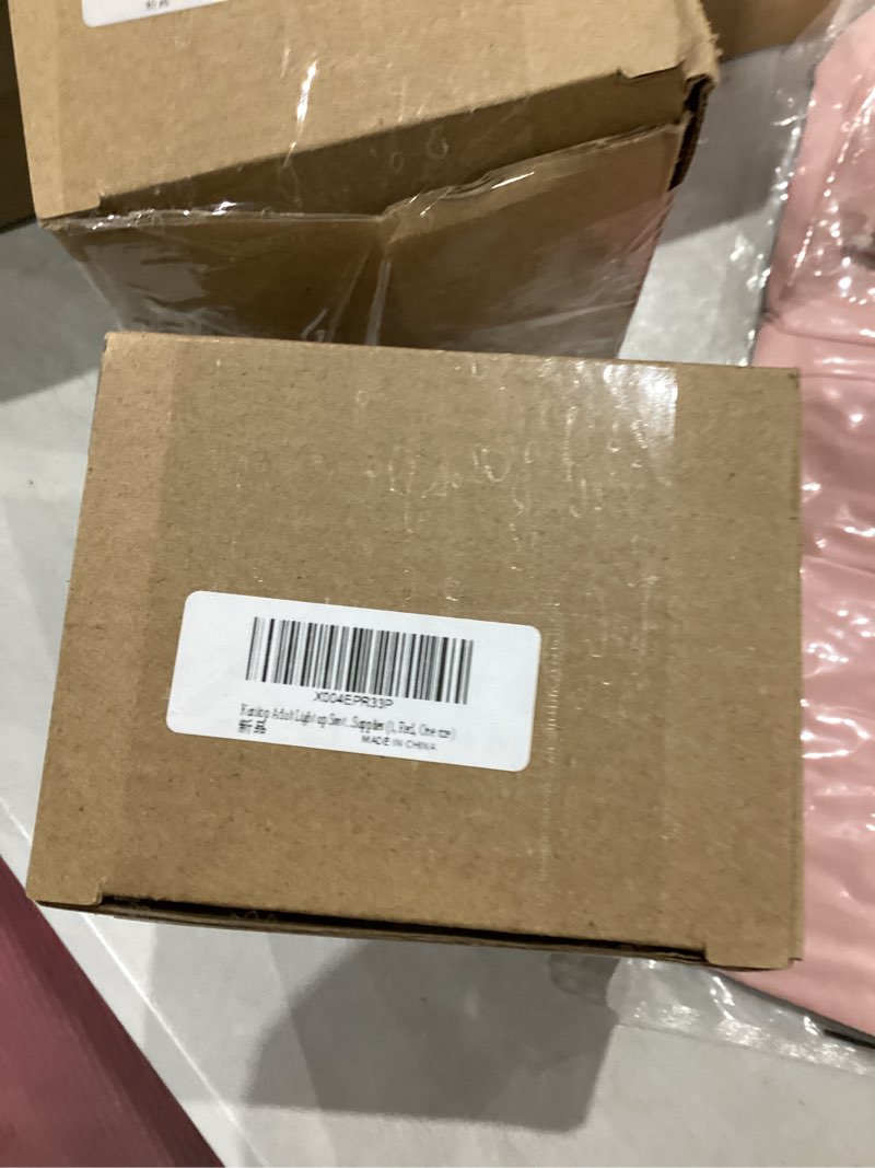 Condition photo showing New/Like New for Kusilop Adult Light up Santa Hat 3 Flashing Modes LED Christmas Hat Funny Xmas Decoration Festive Holiday Party Supplies One Size Red 1