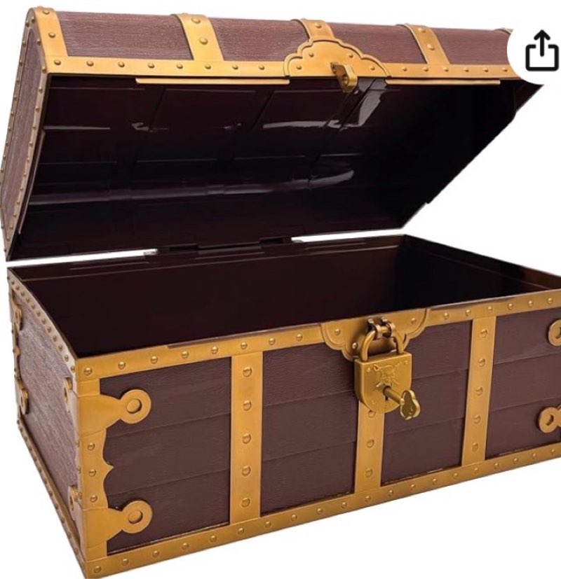teacher created resources treasure chest with lock and key (tcr6054)