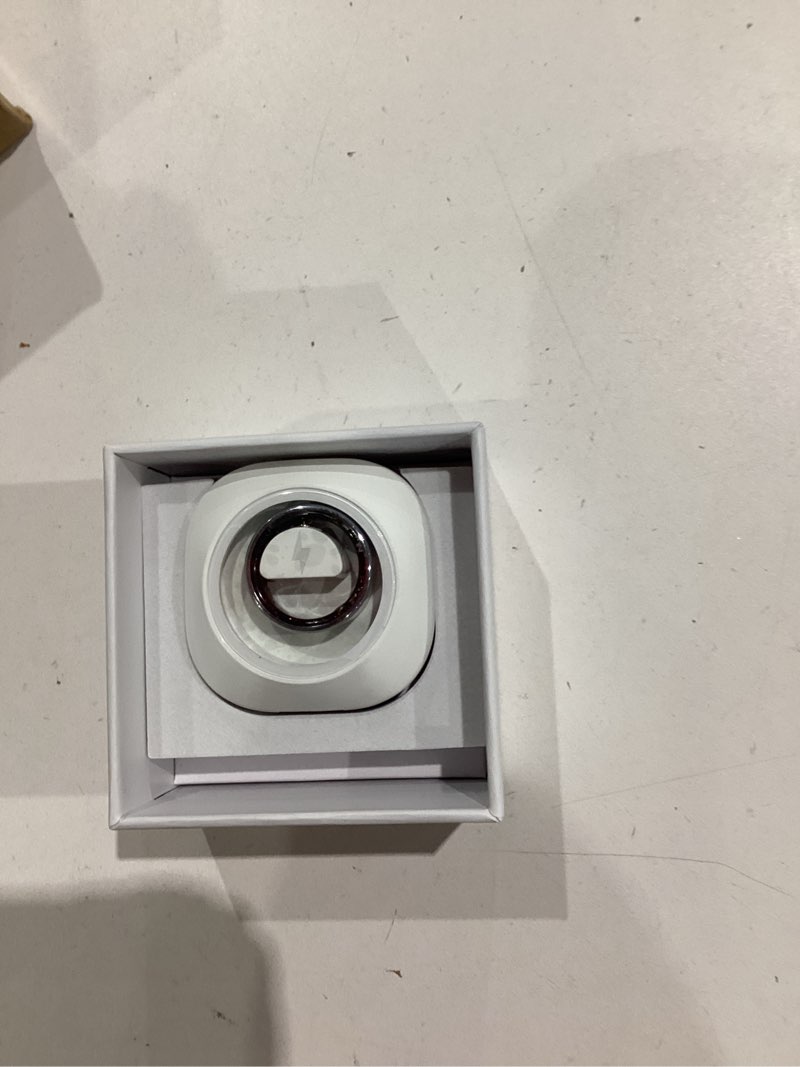 Condition photo showing Good Condition for smart ring for women men, health tracker with heart rate, blood oxygen, blood pressure, sleep monitor, step counting, ip68 waterproof fitness ring, no app fees for iphone & android (silver, 9#) silver 9#
