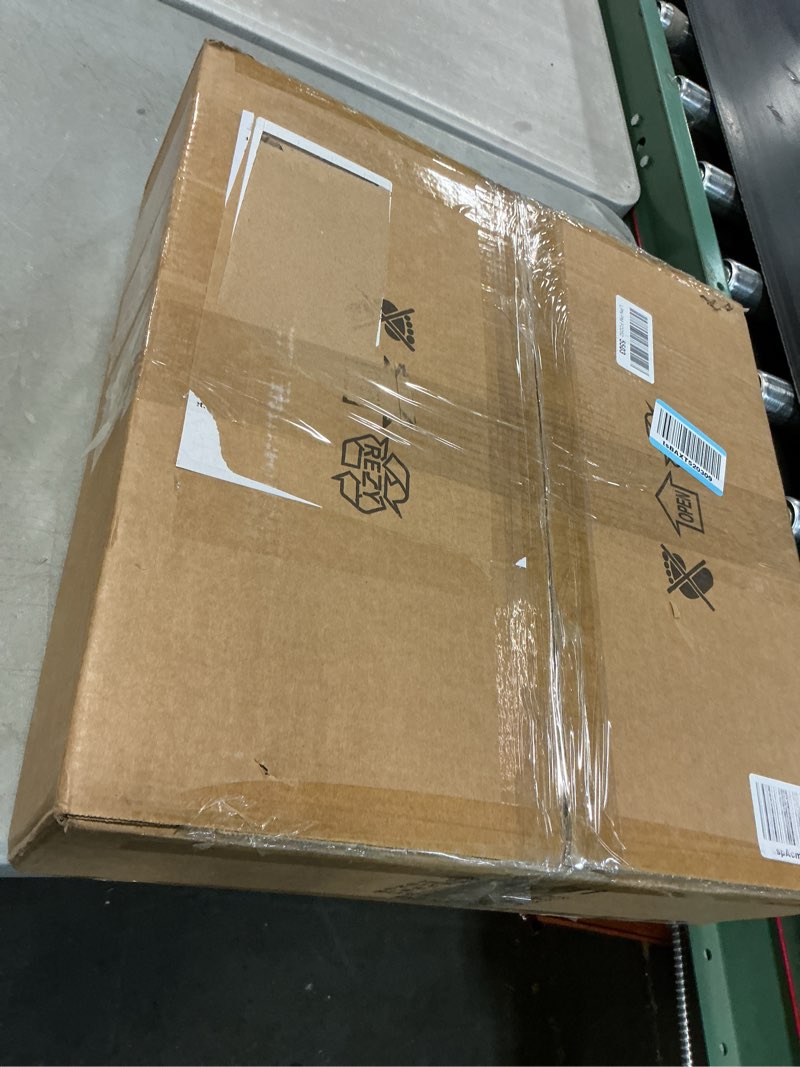 Condition photo showing As Is for Ceiling Fans with Lights and Remote, 20\" Modern Low Profile Ceiling Fan with Light, Stepless Color Temperature Change and 6 Speeds, Flush Mount Ceiling Fans for Bedroom, Kids Room.?black ) 