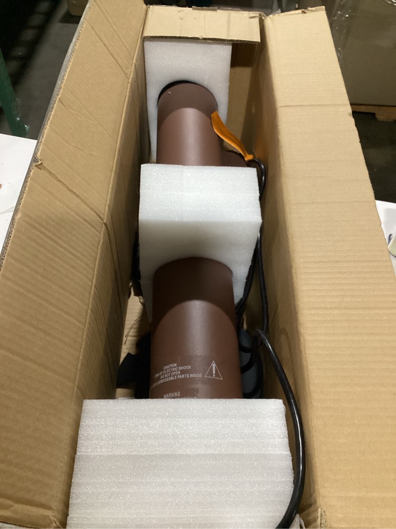 Condition photo showing As Is for Portable Heater Outdoor Infrared 1500W 8 Heat Levels 8H Timers Carbon Fiber Tube Tip-Over&Overheat Protection IP65 Waterproof Electric Garden Heater, Deep Brown