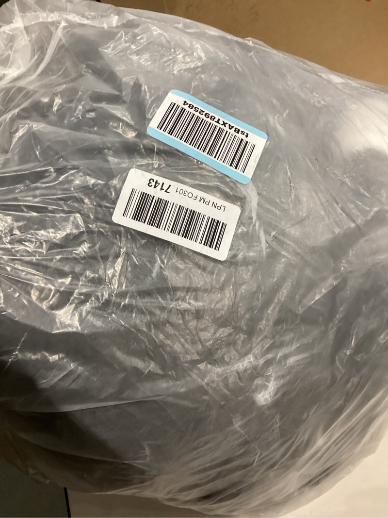 Condition photo showing As Is for Heated Blanket Electric Blanket Full Size 72''x84'' with 9 Heating Levels, 1-10 Hour Auto Shut Off, Machine Washable, Flannel & Sherpa Soft Warming Blanket for Couch, Bed, Office - Dark Grey 02 - Dark Grey 72''x84''(Full)