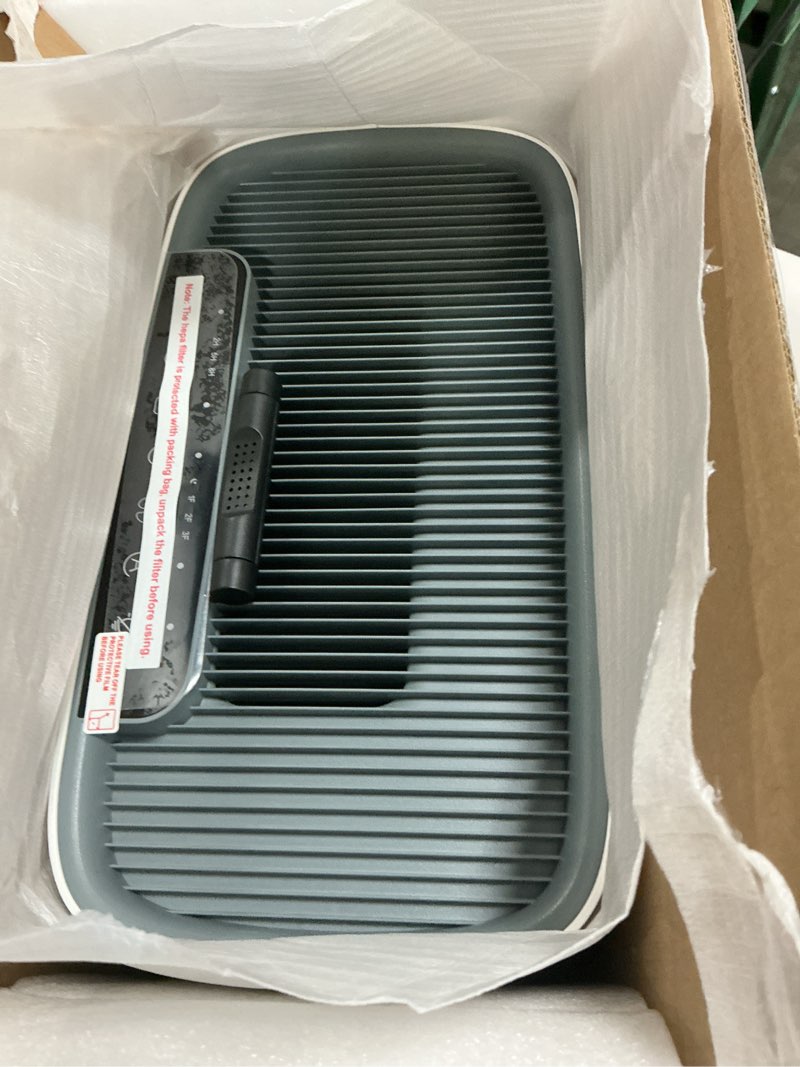 Condition photo showing Good Condition for air purifiers for home large room, cover up to 2400 ft² with true hepa filter, smart mode, pm2.5 air quality display, 22db sleep mode, aromatherapy with 2x-purification & 360°air outlet, hap603 bright white