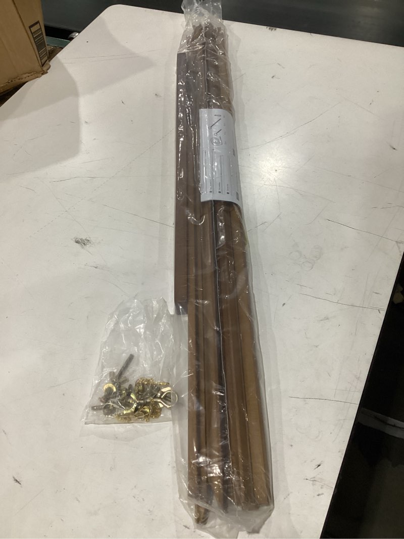 Condition photo showing New/Like New for meeden easel stand for wedding sign: wood tripod for poster board - wooden easel standing for display welcome picture walnut