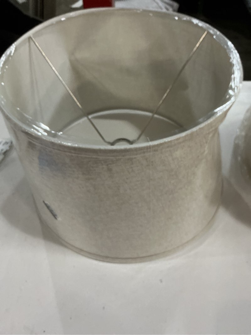 Condition photo showing As Is for textured trim large lamp shade cream - threshold™