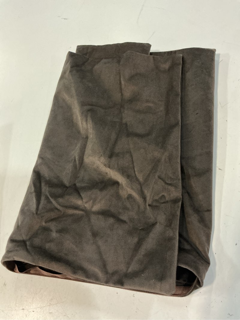 Condition photo showing Good Condition for juspurbet throw pillow covers set of 2 decorative velvet pillow covers for couch sofa bed soft cushion covers cases with invisible zipper for living room home decor 24x24 inch,coffee coffee 24" x 24" (pack of 2)