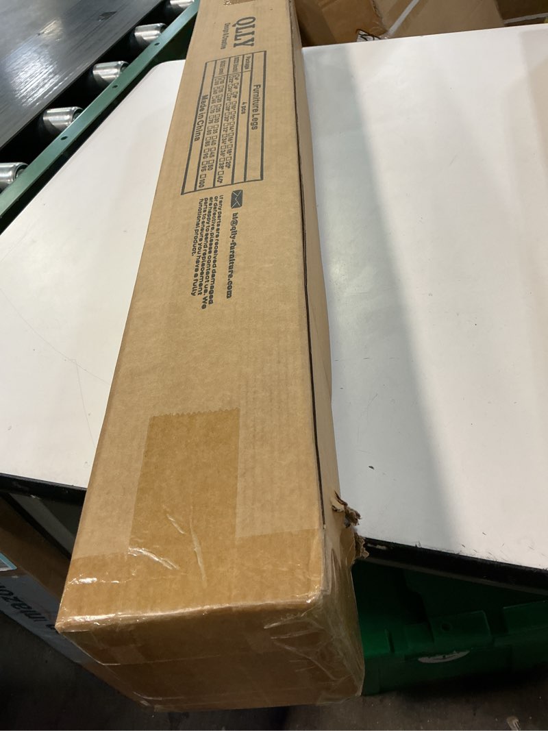 Condition photo showing New/Like New for QLLY 29.5 inch / 75cm Adjustable Tall Metal Desk Legs, Office Table Furniture Leg Set, Set of 4 (75cm, Black) 29.5 inch Black