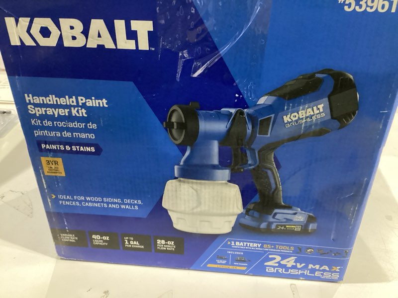 Condition photo showing As Is for handhelp paint sprayer kit