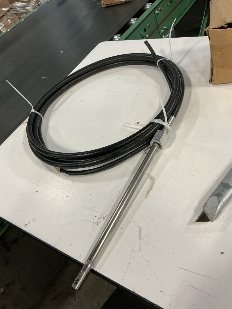 Condition photo showing Good Condition for vevor boat steering cable, 17-ft outboard marine rotary steering cable, 1/2 ton high tensile