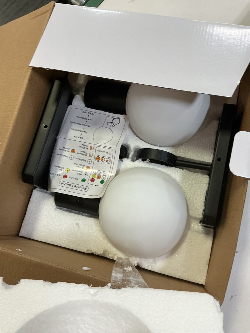 Condition photo showing Good Condition for Wall Sconces Set of Two, Rechargeable Battery Operated Wall Light with Remote Control, Dimmable Wall Mount Light for Hallway Bedroom Bedside Living Room 2