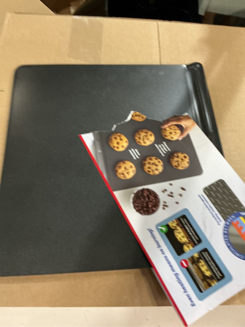 Condition photo showing As Is for GoodCook AirPerfect Non-Stick Air Insulated 16” x 14” Cookie Sheet - Carbon Steel Cooking Pans, No Burn Insulation Bakeware, Cookie Sheets for Baking, Oven Pan Set