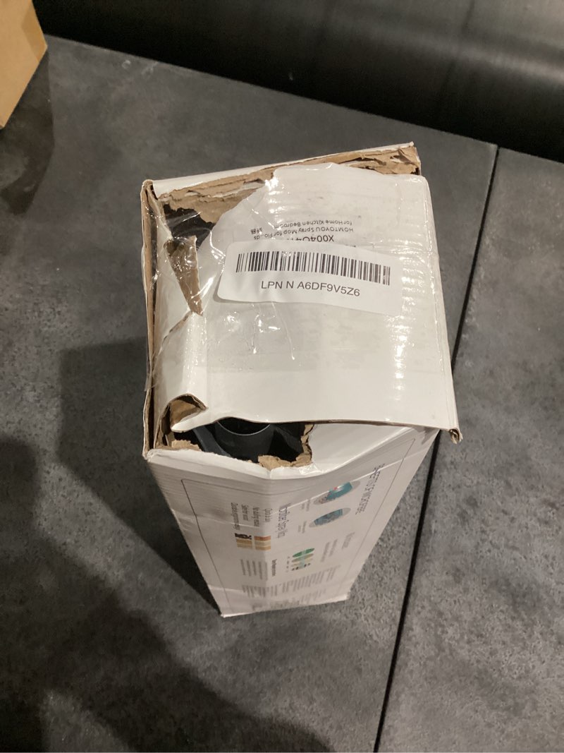 Condition photo showing As Is for HOMTOYOU Spray Mops for Floor Cleaning: Wet Mop for Hardwood Tile Wood Laminate Vinyl - 3 Washable Microfiber Pads for Swiffer Powermop - Absorbs Pet Hair Dust