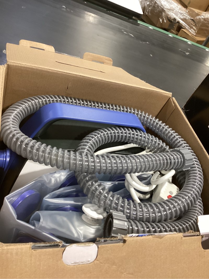 Condition photo showing Good Condition for Dribbl Electric Bubble Massage Bathtub Mat – Non-Slip Full-Body Waterproof Hot Tub Spa Mat for Bath with Heater, Motorized Air Pump, and Remote Control, 6-Speed Adjustable Massage, Blue