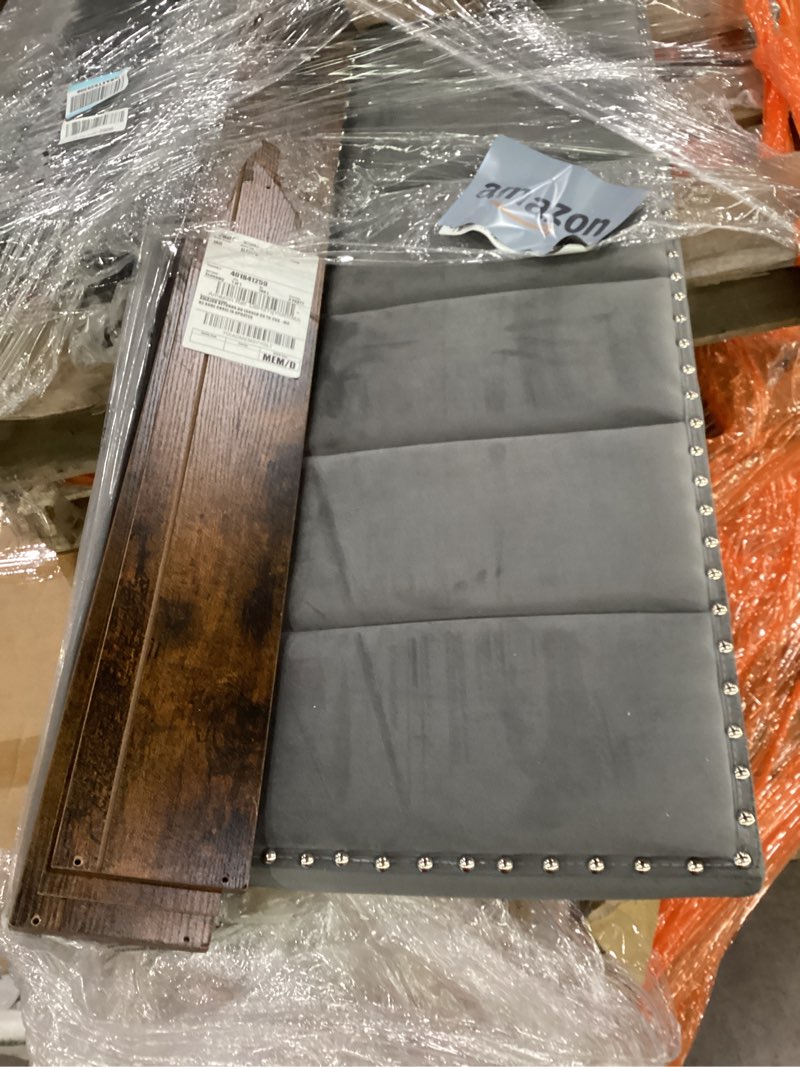  similar to stock photo *incomplete * missing parts *DWVO King Size Bed Frame with 4 Storage Drawers and RGB LED Lights, Velvet Upholstered Platform Bed 
