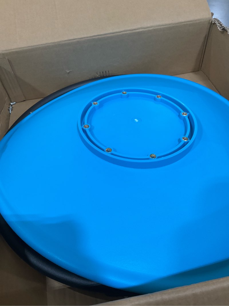 Condition photo showing As Is for Zhenx Spinning Chair for Autistic Kids (Ages 3-18) - 220LBS Capacity Sensory Swivel Seat - Sensory Toy for Teens with ADHD/Autism - Sit and Spin Calming Gift to Improve Focus & Body Balance (Blue) Blue Metal