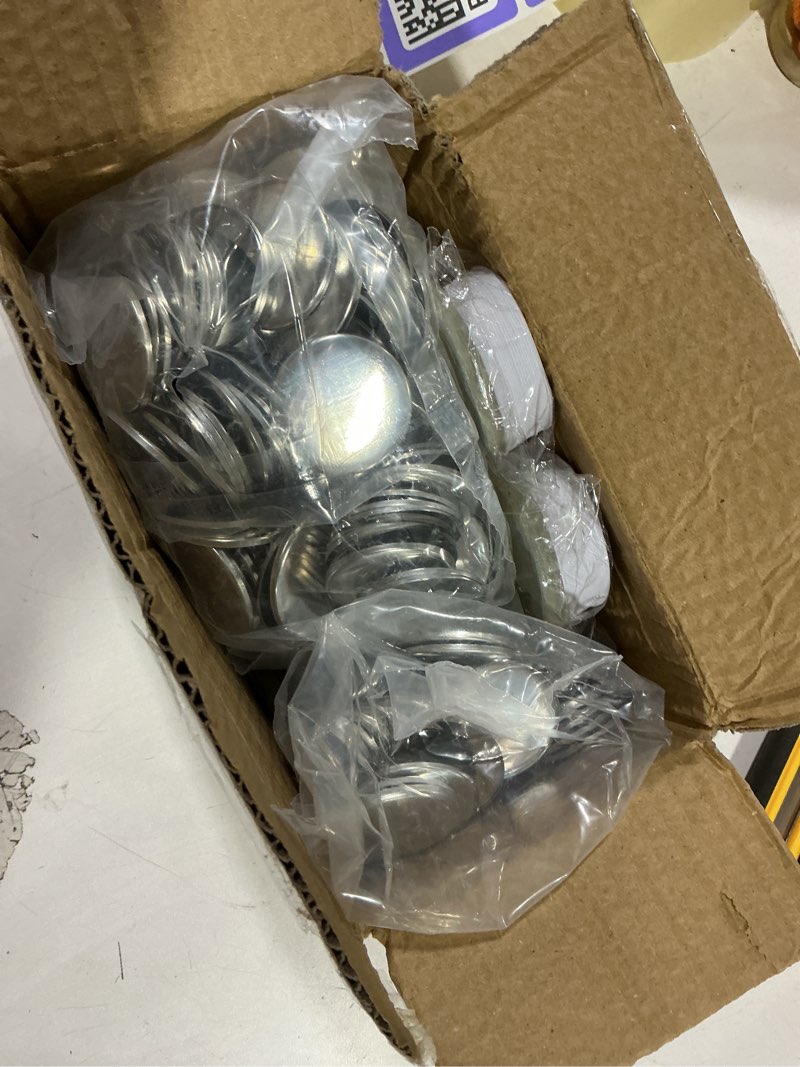 Condition photo showing New/Like New for BEAMNOVA 200 Sets of Button Parts Supplies 37mm / 1.46 in (Approx. 1-1/2 inch) for Round Button Maker Machine Pin Maker, Every Set Includes Aluminum Top, Plastic Clip Bottom & Plastic Film
