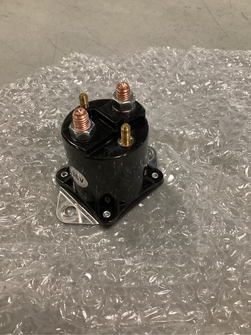 Condition photo showing As Is for  starter solenoid for 1976-2000 club car ds golf golf carts 36 volt 4-terminal