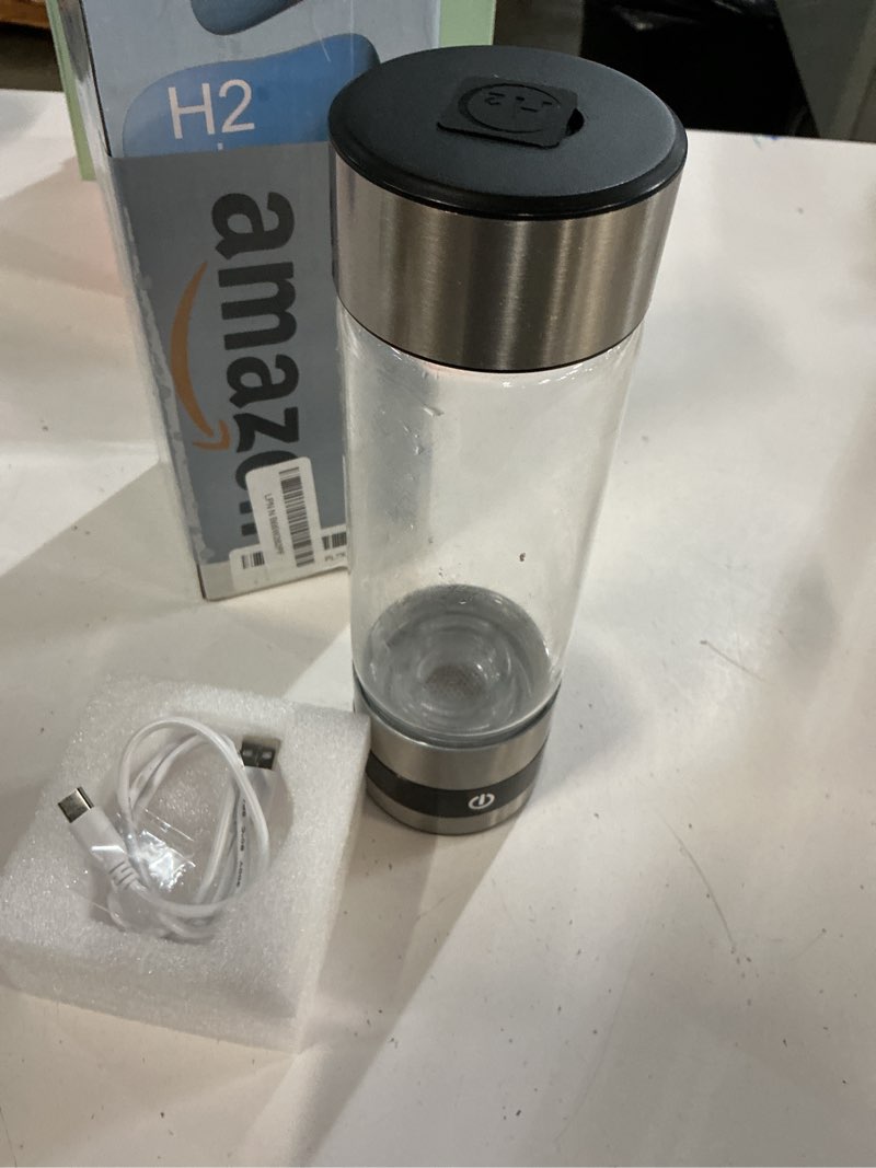 Condition photo showing item condition for snawowo Hydrogen Water Bottle with LED Display, Stainless Steel, 460ml Capacity, Digital Timer, SPE/PEM Electrolysis Technology, Wellness Enhancement for Fitness and Daily Hydration Silver