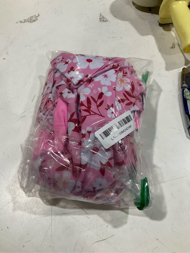 Condition photo showing Good Condition for rosewe womens tankini bathing suits, two-piece smocked swim dress, print swimsuits with board shorts pink xx-large