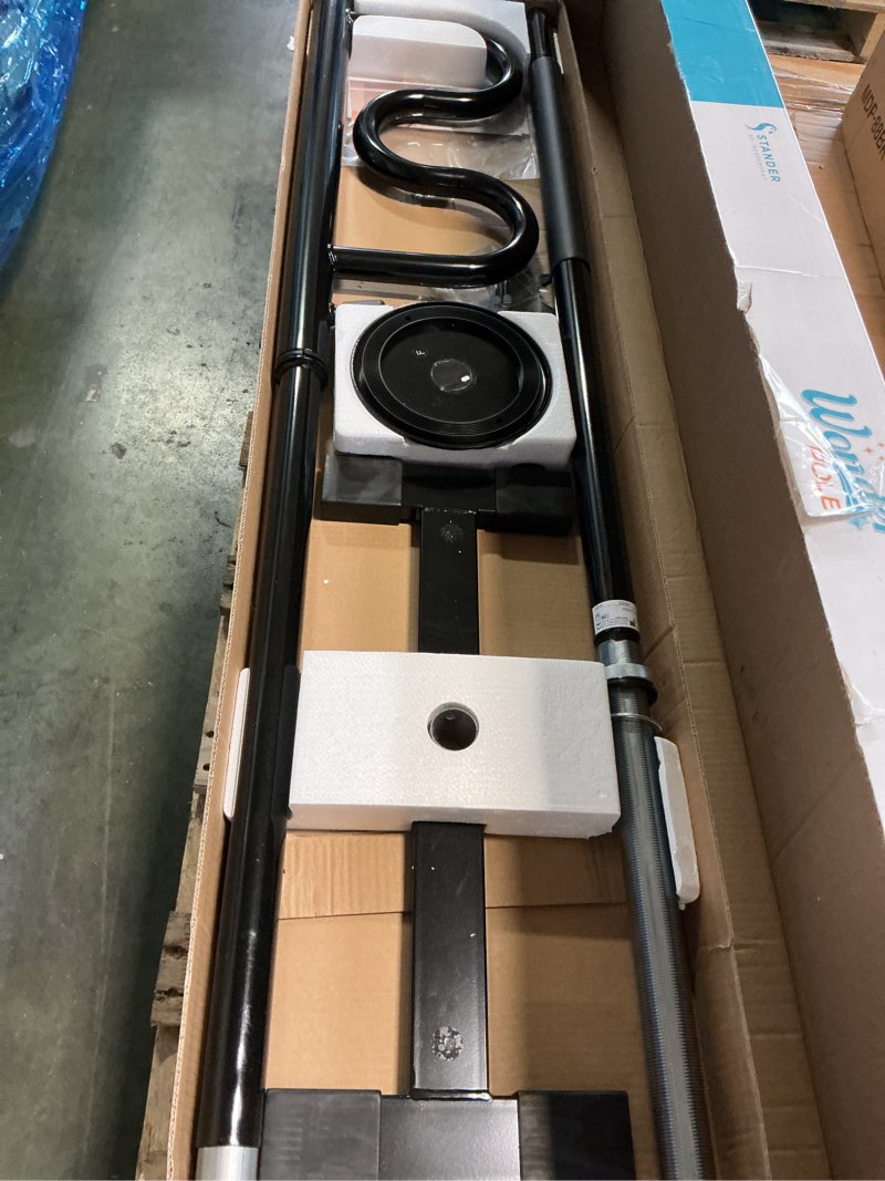 Condition photo showing New/Like New for Stander Wonder Pole, Security-Pole and Curve Grab Bar, Tension Mounted Floor to Ceiling Transfer-Pole for Seniors, Elderly Adults, Bathroom Safety Assist and Stability Rail, Black Metallic Black