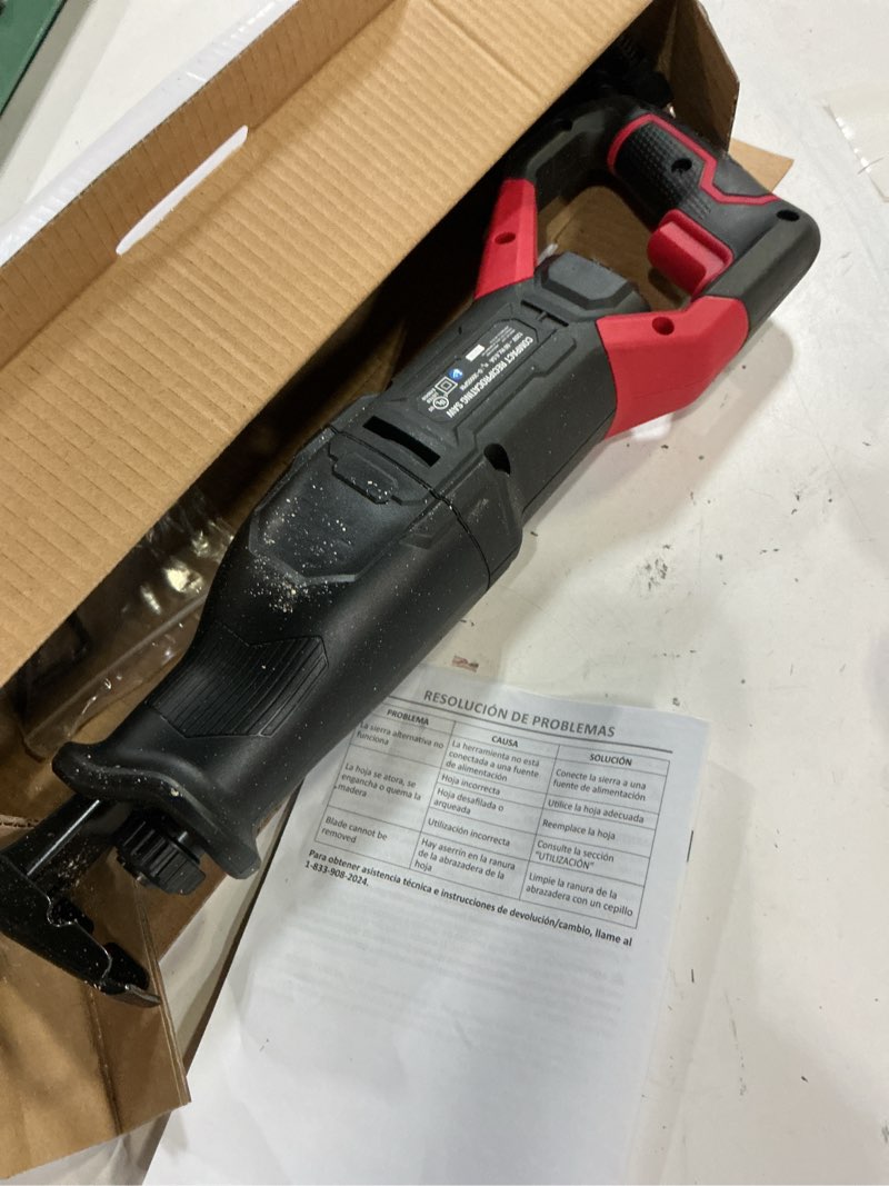 Condition photo showing As Is for hyper tough 6.5amp corded reciprocating saw, 3329