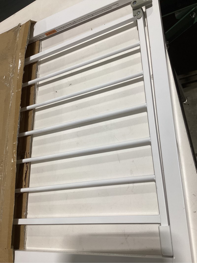 Condition photo showing Good Condition for safety 1st easy install walk thru baby gate for doorway with door, dog gates, fits 29"-38", easy install 28" tall, white 1-pack 29" to 38" wide x 28" tall white