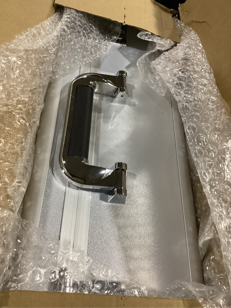 Condition photo showing Good Condition for Security Lock Boxes - 18.9 x 14.6 x 6.3 Inch X-Large, Portable Locking Storage Totes with Dual Combination Locks, Medicine Lock Box, Lock Boxes for Personal Items, Cash & Briefcase - Silver Extra Large Silver