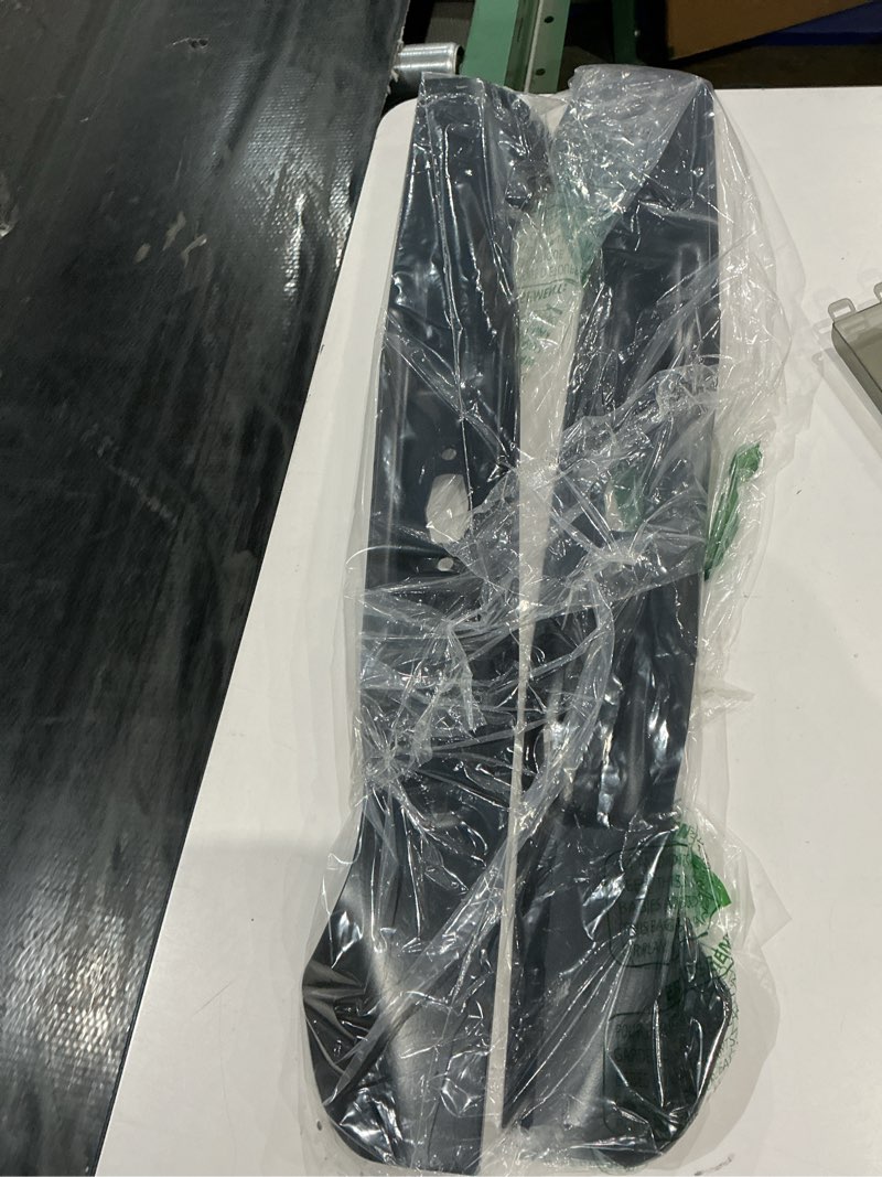 Condition photo showing As Is for similar to not exact. brand and model unknown. deck bagging mower blade for zero-turn mowers