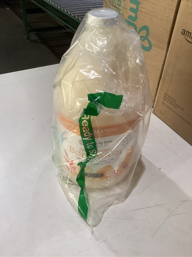 Condition photo showing New/Like New for Ginger Lily Farms Botanicals Nourishing Body Wash  Coco Mango  100% Vegan & Cruelty-Free  Coconut Mango Scent  1 Gallon (128 fl oz) Refill