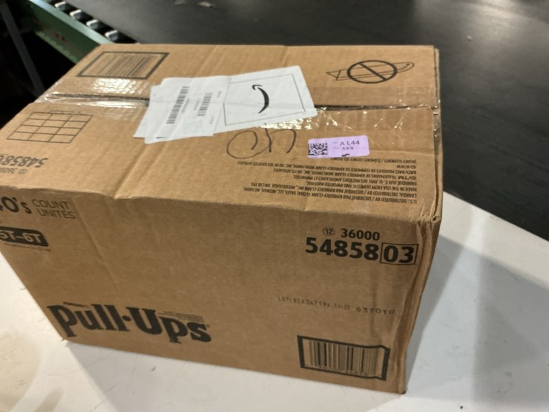 Condition photo showing New/Like New for pull-ups girls' potty training pants, size 5t-6t training underwear (46+ lbs), 80 count (2 packs of 40)