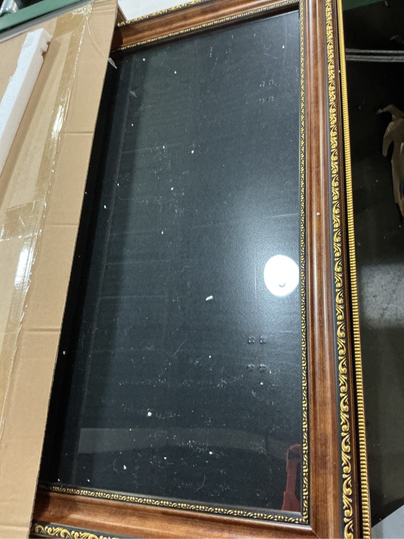 Condition photo showing New/Like New for Picrit 18x24 Antique Gold Bronze Poster Frame, 2.75 Inch Wide Ornate Border Victorian Style - Wall Mountable Photo Frame for Gallery Art & Home Decor, 1 Pack Gold Bronze 18x24