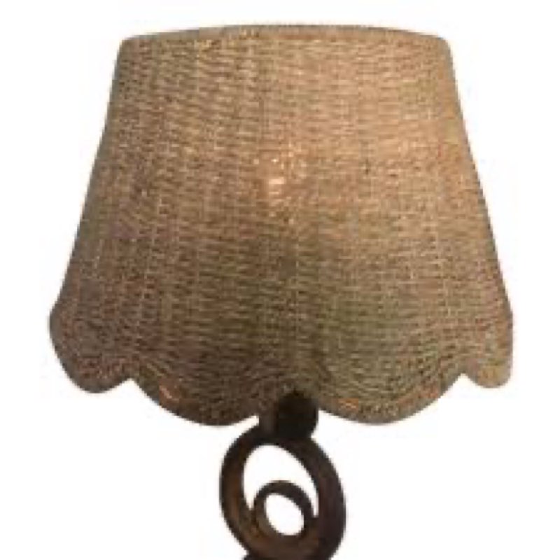 Riakrum 2 Pcs Scalloped Seagrass ... alloped For lamp
