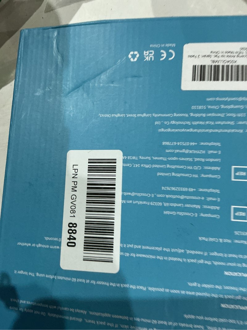 Condition photo showing Good Condition for comfytemp ankle ice pack wrap for sprained ankles, plantar fasciitis, foot pain relief, reusable gel hot cold compress brace for achilles tendonitis, injury, swelling, 2 packs, black black standard 2