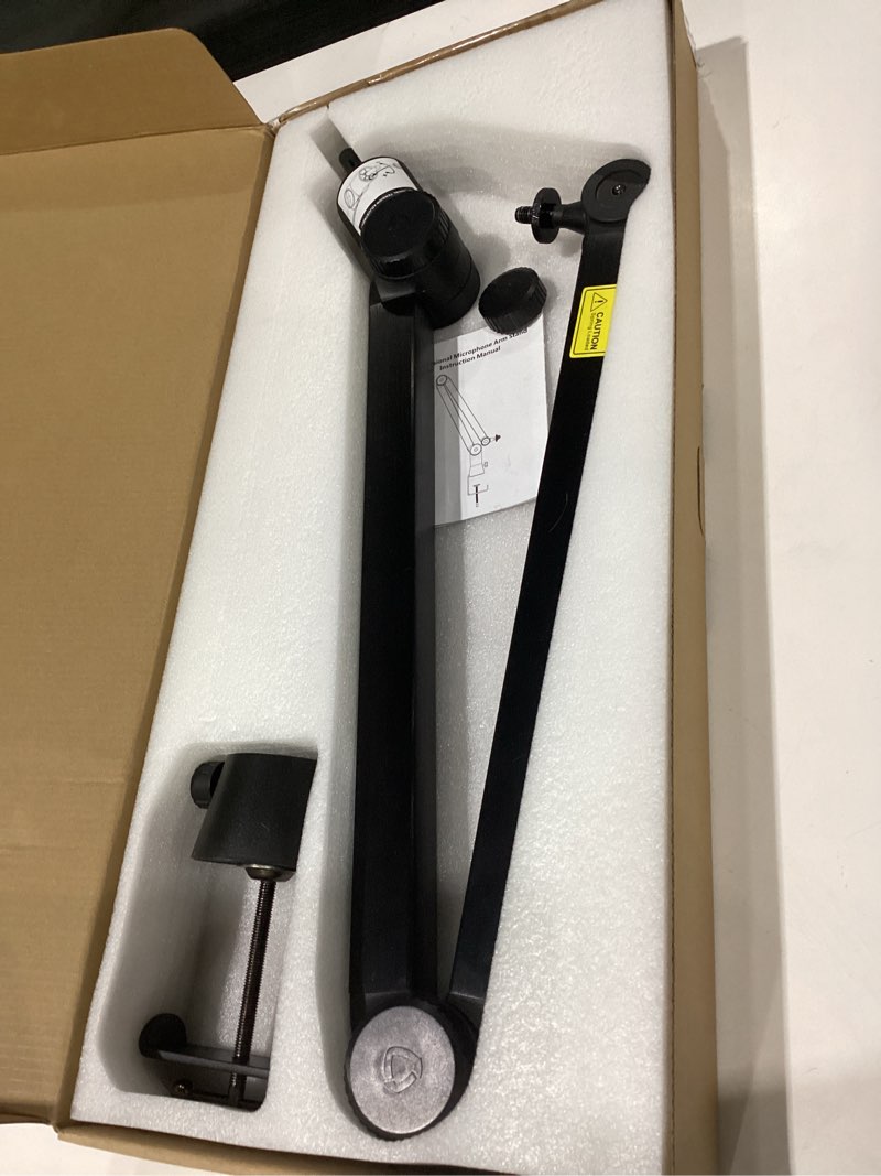 Condition photo showing Good Condition for Mic Boom Arm Stand Compatible with Shure SM7B, MV7, Blue Yeti Mic, Fifine microphone, HyperX QuadCast Mic and Most Microphones, Premium Microphone Arm by YOUSHARES Boom Arm for Microphone