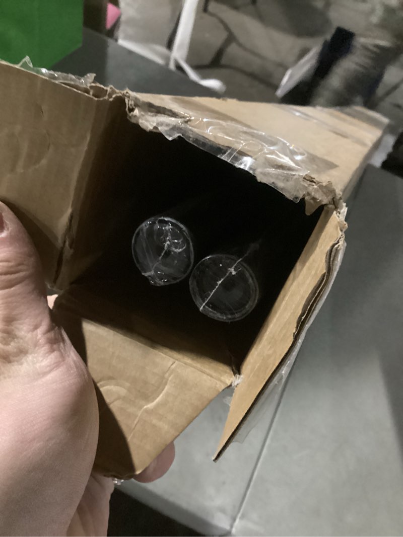 Condition photo showing New/Like New for 1 Inch Heavy Duty Blackout Curtain Rods for Windows, Industrial Pipe Wrap Around Room Divider Decorative Curtain Rods Wall Mount & Ceiling Mount, Black, 72-144 Inch Black 72 to 144 inch