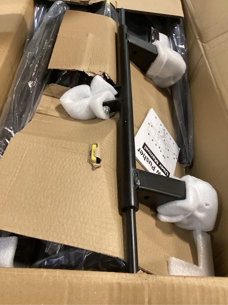 Condition photo showing Good Condition for Snow Shovel Pusher for Driveway,Heavy Duty Steel Snow Shovel with Wheels,29 in Angled Blade Efficient Snow Removal,3 Level Adjustable Height Handle,Snow Plow with Safety Reflective Tape