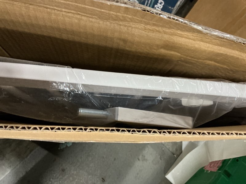 Condition photo showing item condition for keny 29"-42.5" Baby Gate for Stairs, Auto Close Safety Dog Gate, Pressure Mounted Easy Walk Through Pet Gate for Doorways, Durable Stair Gate, 30" Tall, White White 29-42.5"Wide, 30"Tall
