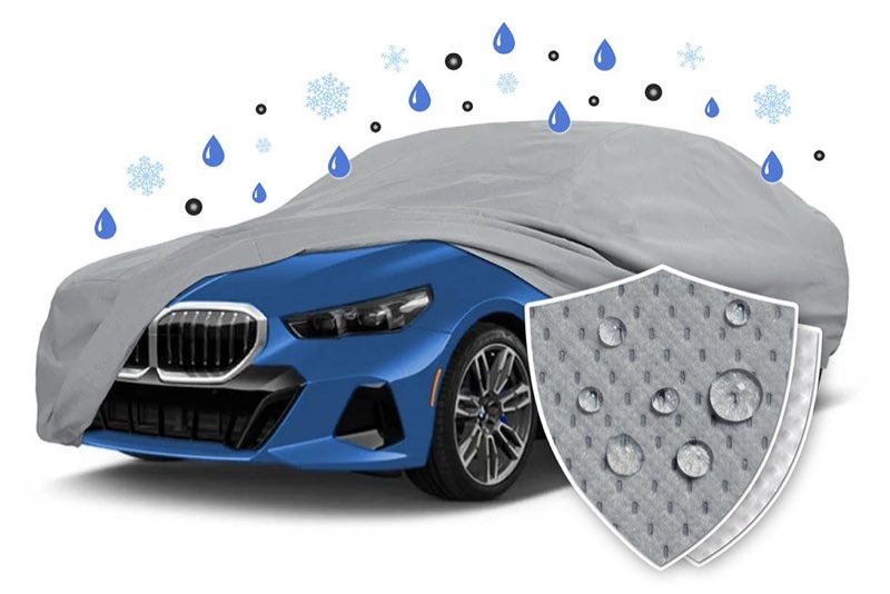keyoog car cover waterproof all weather fit for b-m-w 525i 528i 530i 535i 550i/m5 series 2006-2024, 