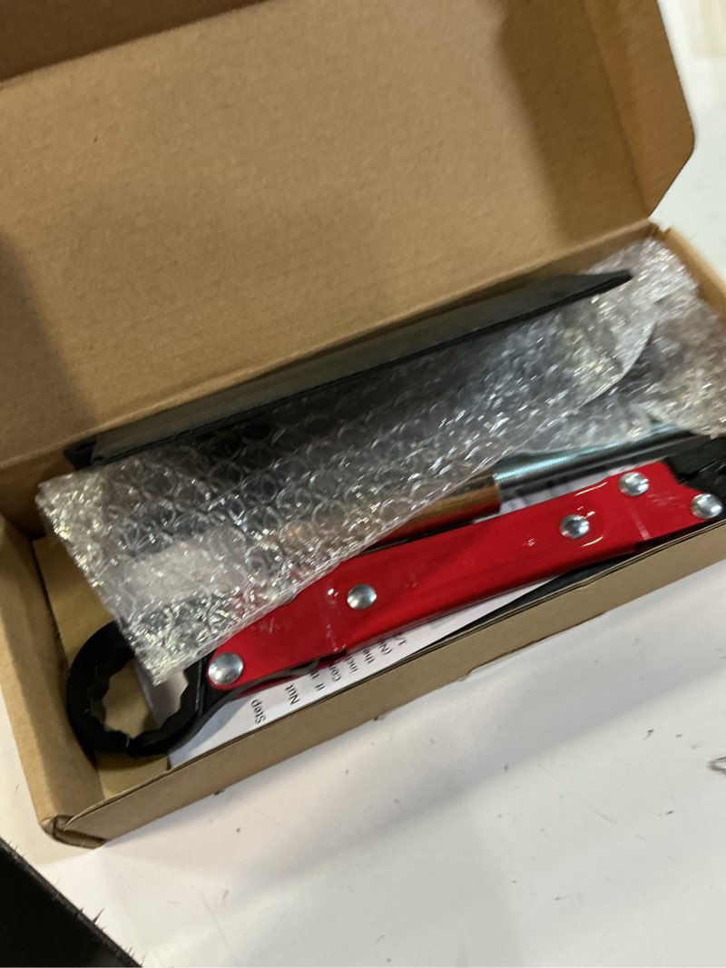 Condition photo showing New/Like New for 6 pcs plumbing tools kit with angle stop wrench & 1/2-inch compression sleeve puller, professional plumbers wrench, sandpaper and storage bag for frozen/corroded angle stop angle stop wrench with 1/2-inch compression sleeve puller