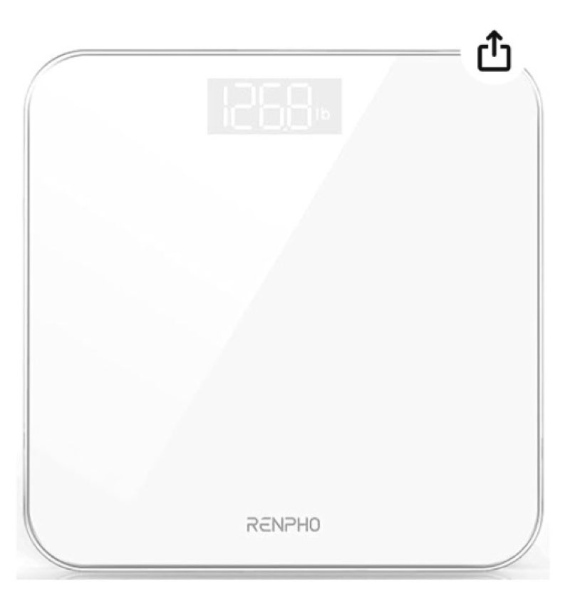 renpho scale for body weight, mechanical bathroom weighing scale, highly accurate & measures weight up to 400 lb/180kg, batteries included, 10.2\"/260mm, white-core 1s white10.2\"