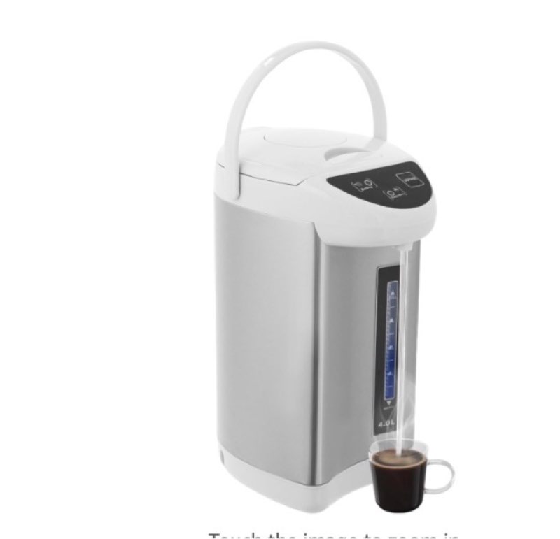 Electric Hot Water Pot Urn, Water Boiler & Warmer 4 Liter, Hot Water Dispenser with 3 Water Dispensing Modes, 750W Hot Water Kettle Instant Heating for Coffee & Tea (grey), JJFT5WC2USHJ8