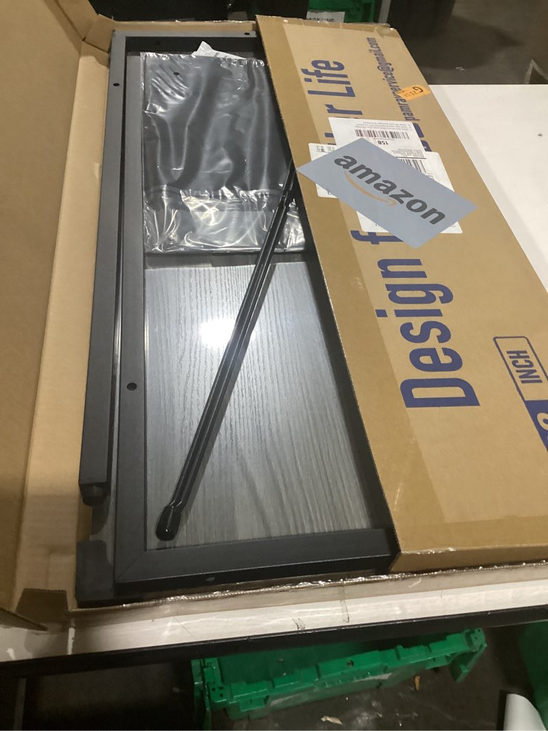 Condition photo showing Good Condition for Pamray 32 Inch Computer Desk for Small Spaces with Storage Bag, Home Office Work Desk with Headphone Hook, Small Office Desk Study Writing Table Grey 32 inch