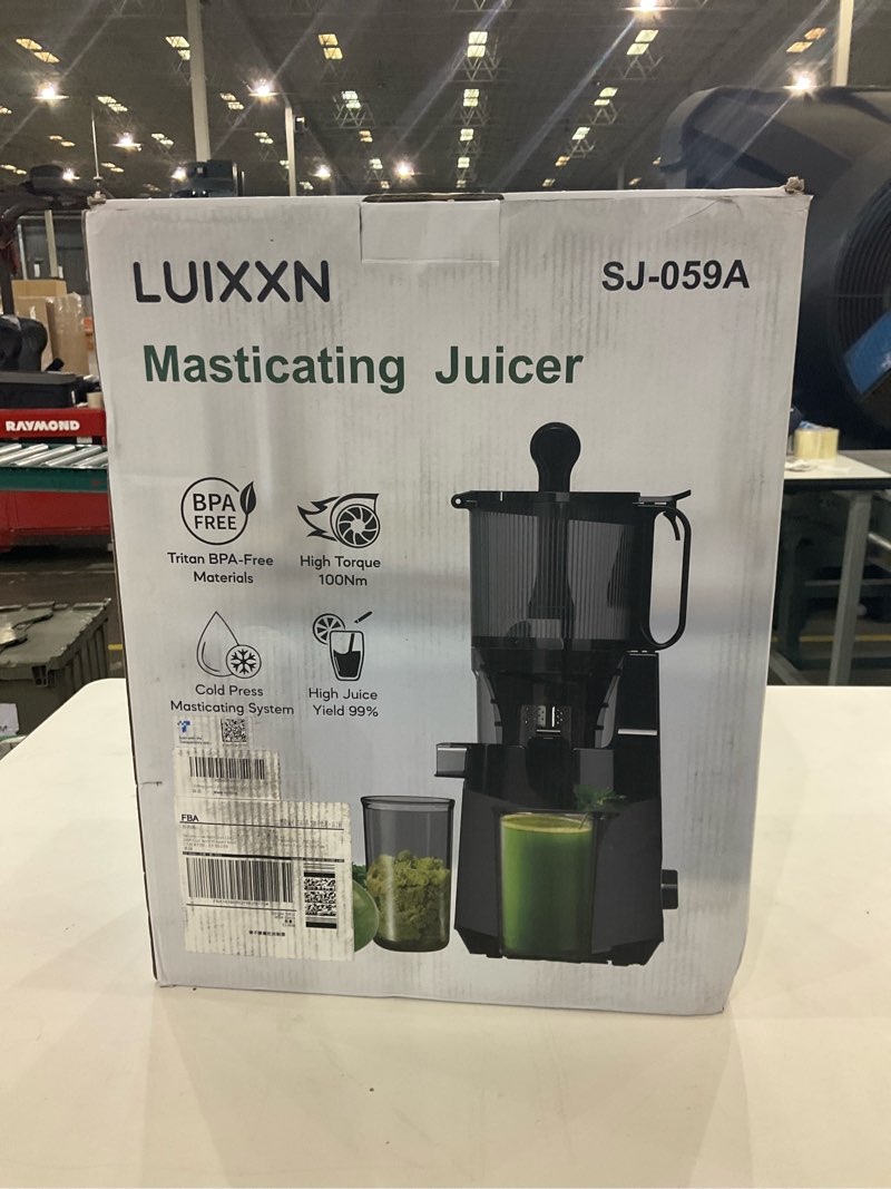 Cold Press Juicer, 5.8" Wide Feed Chute Juice Extractor Machine with 400W, High Juice Yield, Slow Ma